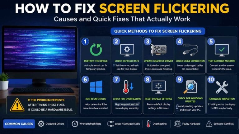 How to Fix Screen Flickering