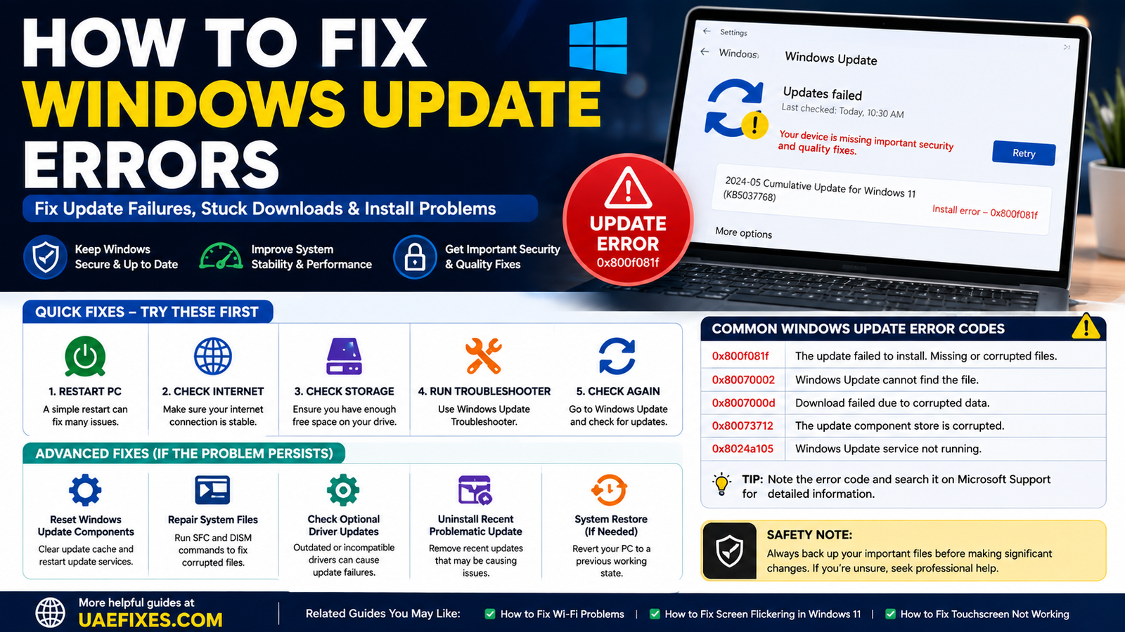 How to Fix Windows Update Errors