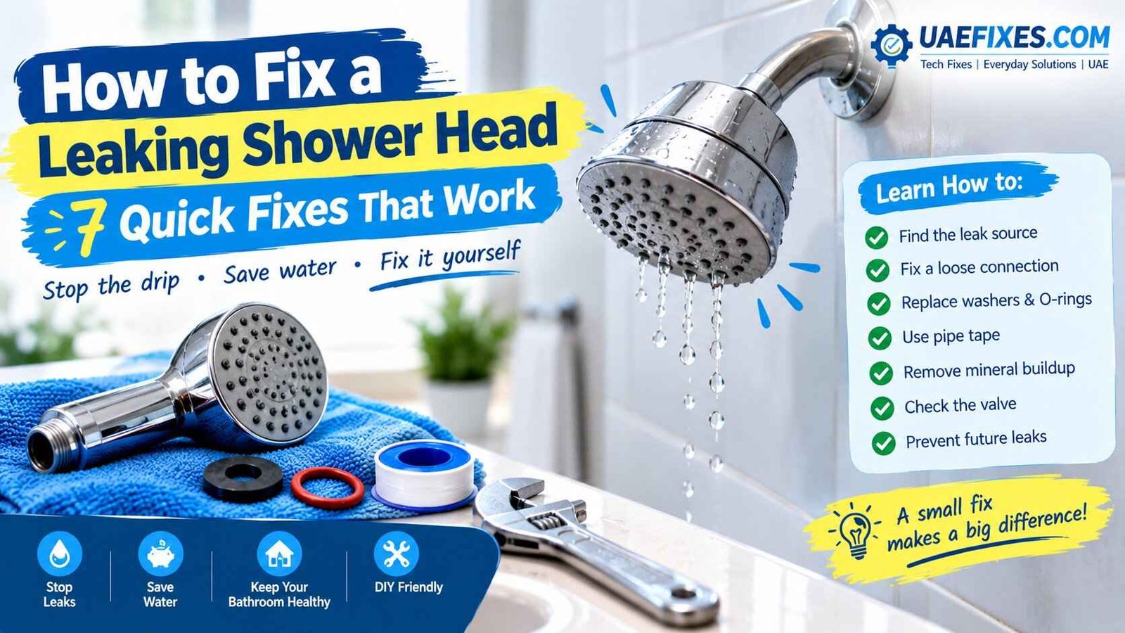 How to Fix Leaking Shower Head
