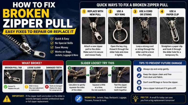 How to Fix a Broken Zipper Pull