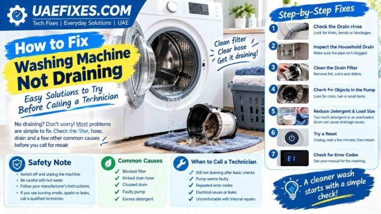 How to Fix Washing Machine Not Draining