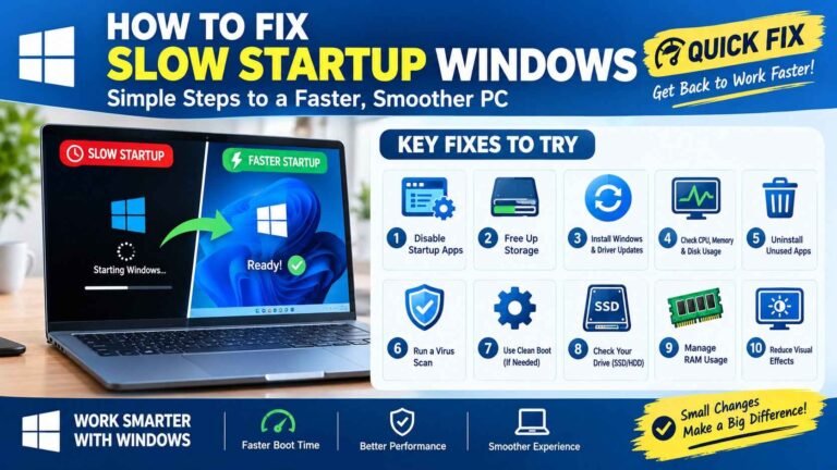 How to Fix Slow Startup Windows