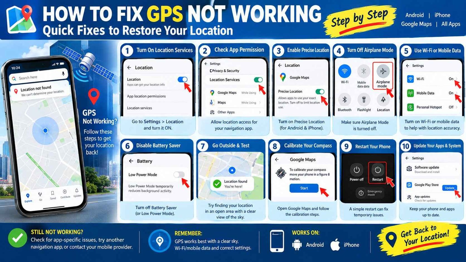 How to Fix GPS Not Working