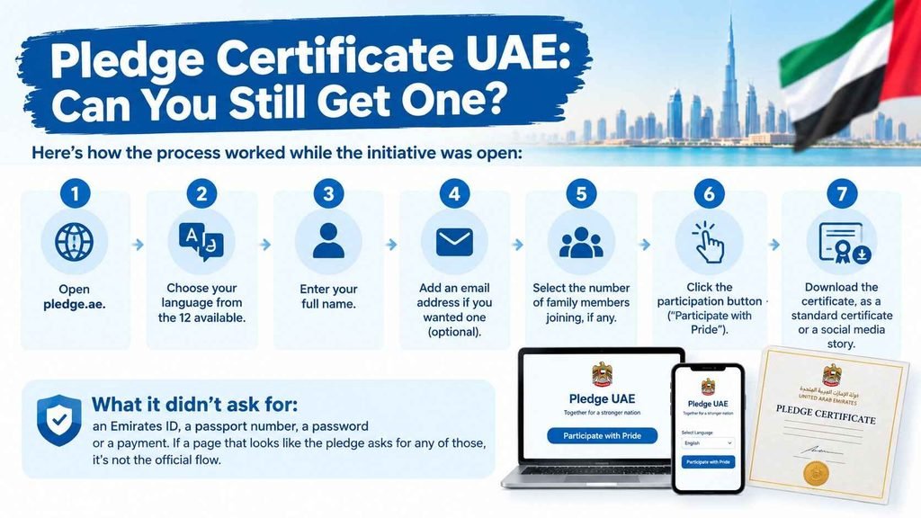 How did pledge UAE registration work?